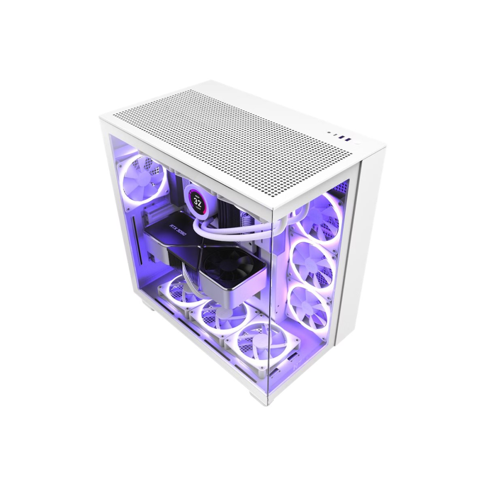 NZXT H9 Flow Midi Tower ohne Netzteil weiss