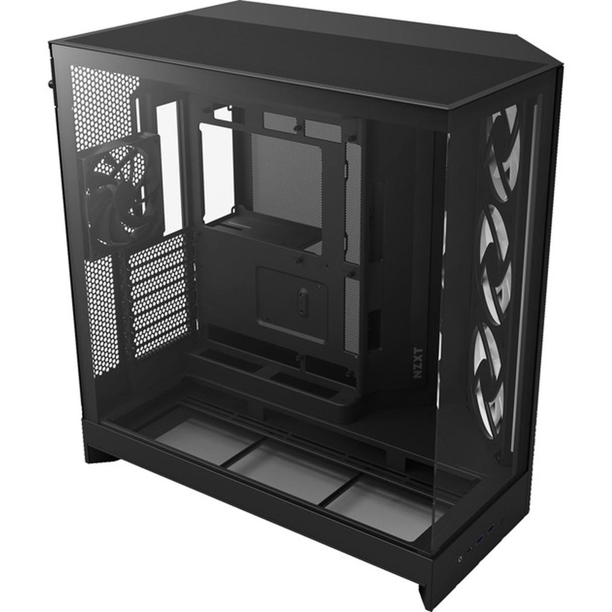 NZXT H9 Flow RGB (2025) ATX Mid-Tower Gehäuse schwarz