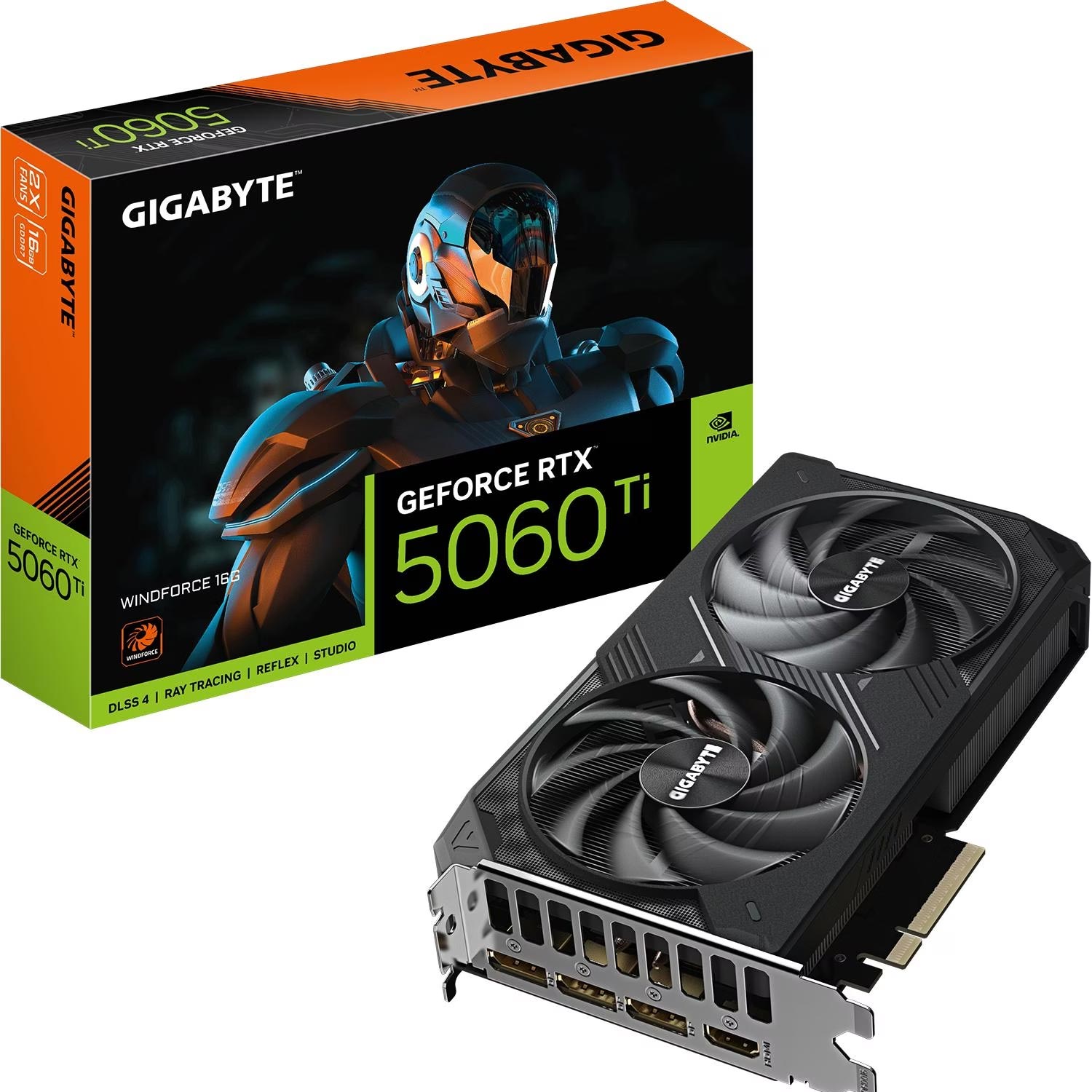 Gigabyte GeForce RTX 5060 Ti WINDFORCE Grafikkarte 16GB