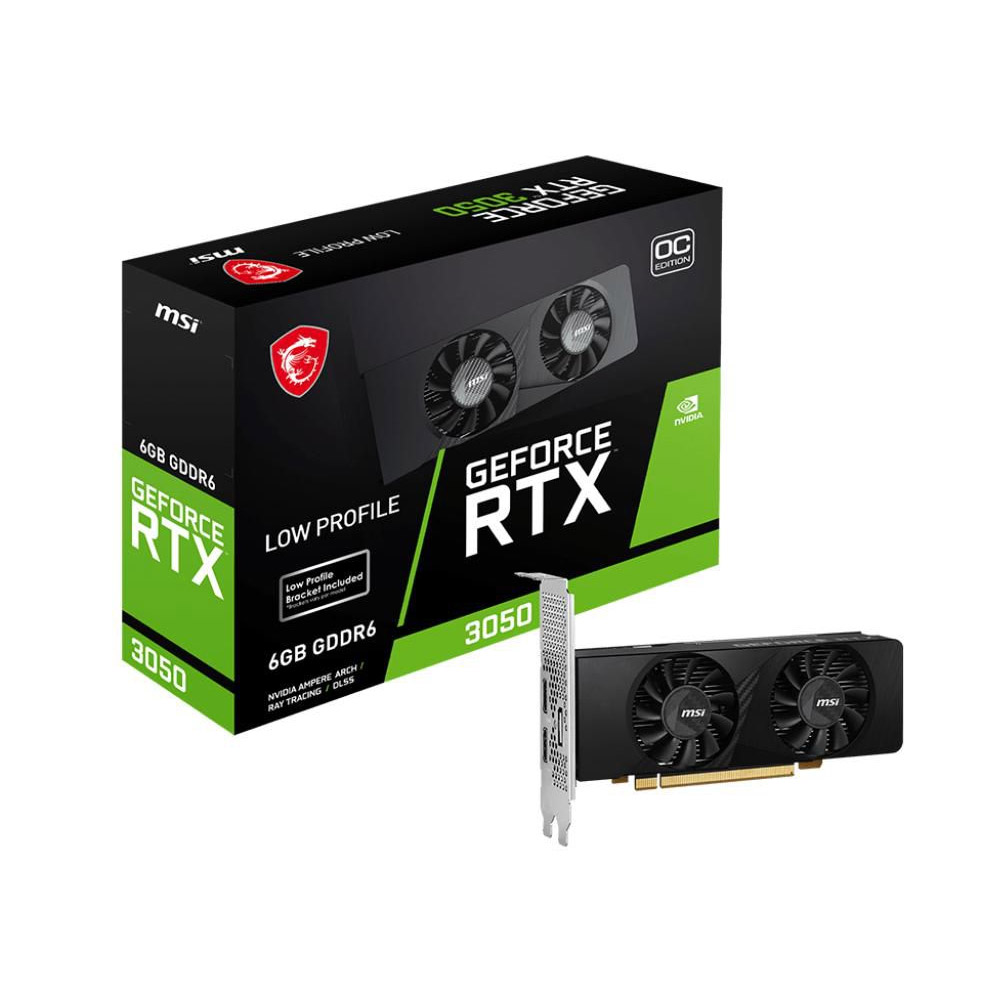 MSI GeForce RTX 3050 LP 6G OC Grafikkarte