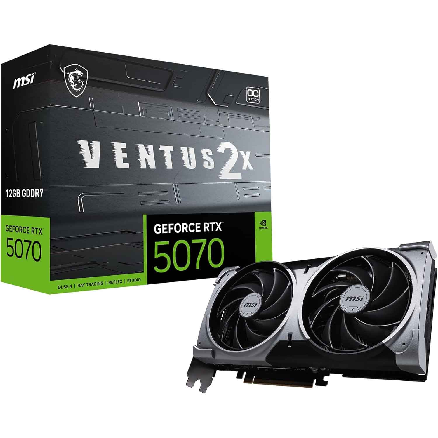 MSI GeForce RTX 5070 12G Ventus 2X OC 12GB Grafikkarte