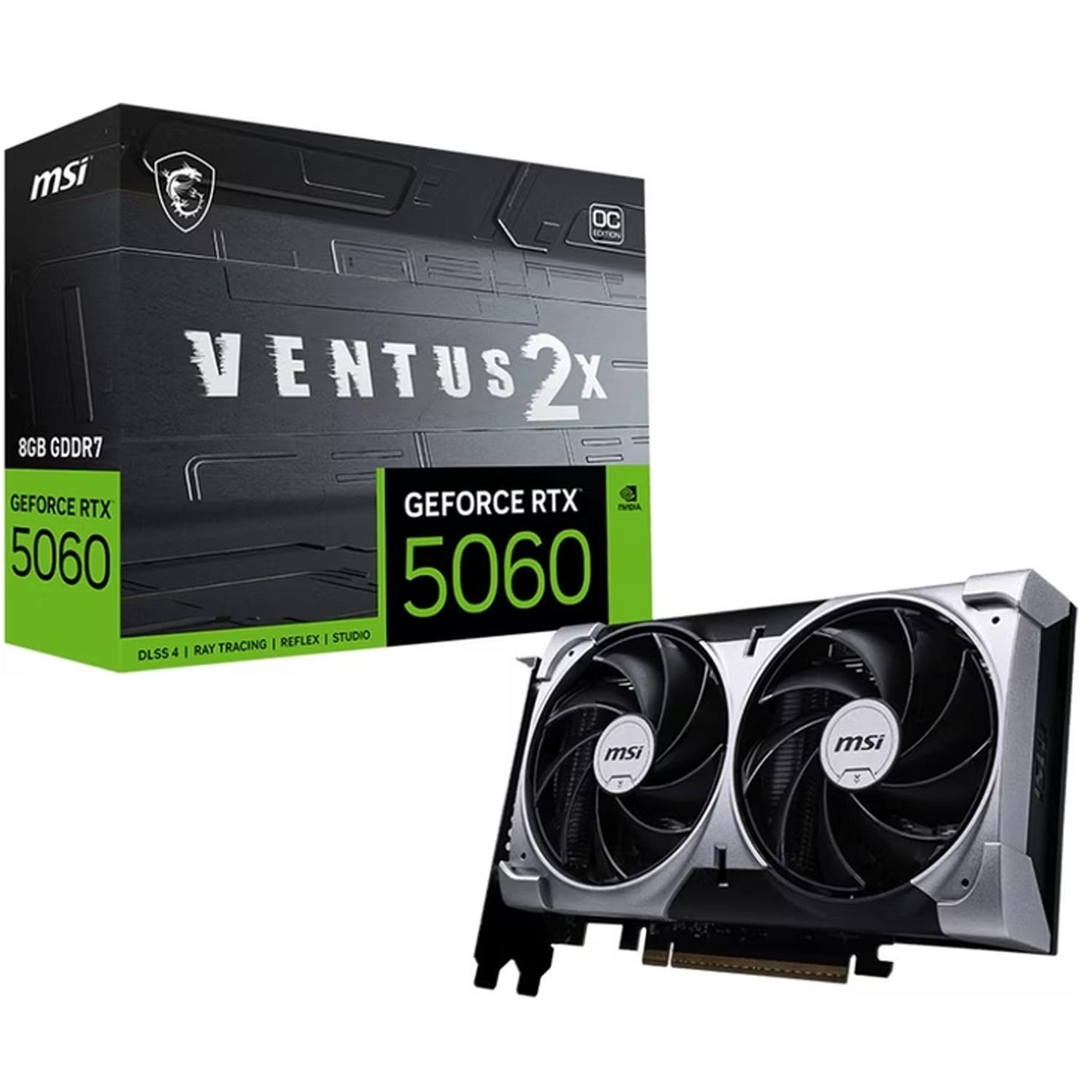 MSI GeForce RTX 5060 8G Ventus 2X OC Grafikkarte 8GB