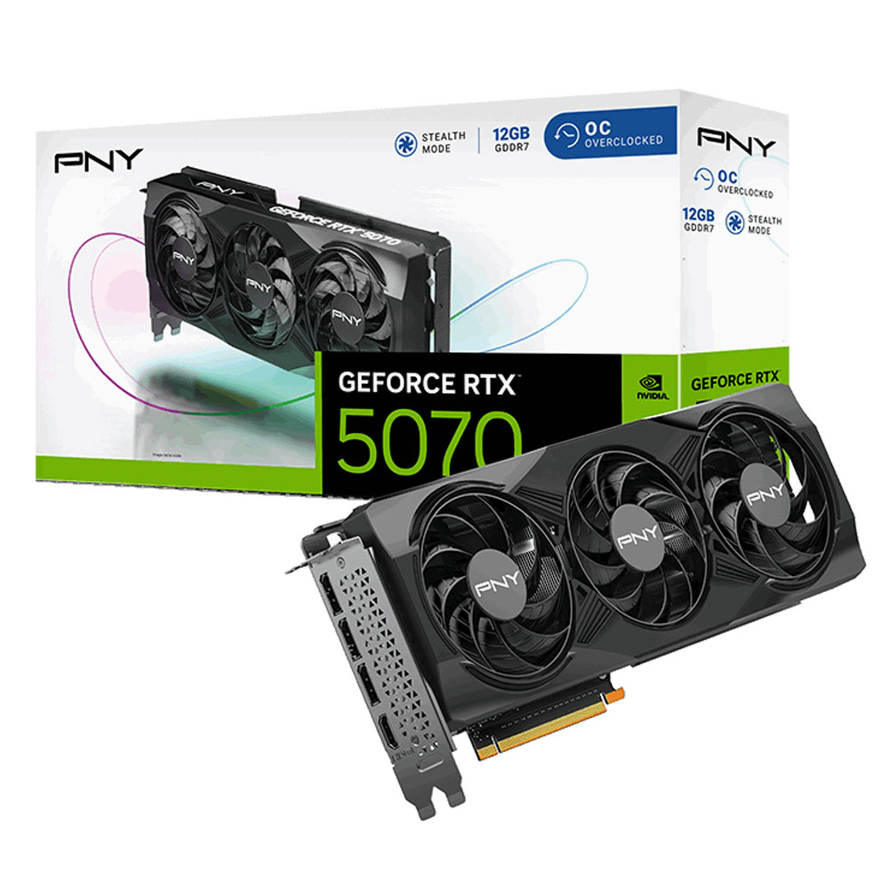 PNY GeForce RTX 5070 OC Triple Fan 12GB Grafikkarte