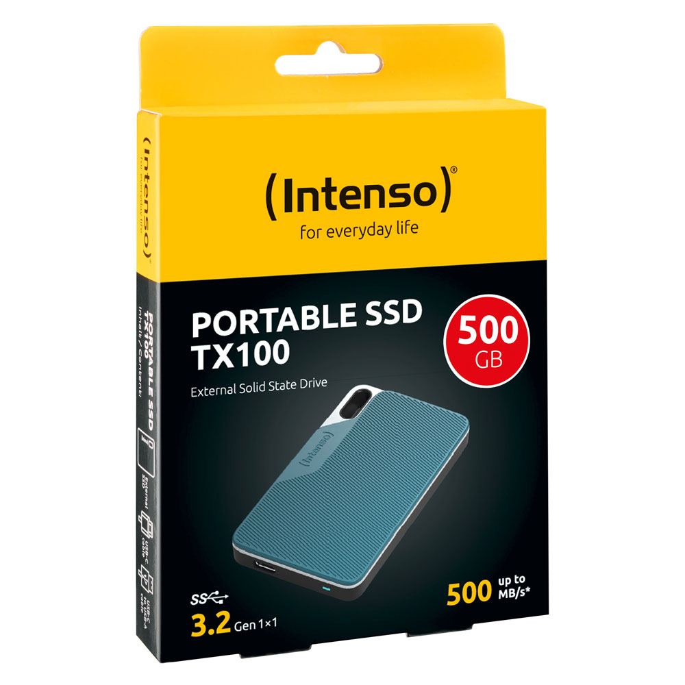 Intenso TX100 Externe SSD 500GB grau/blau