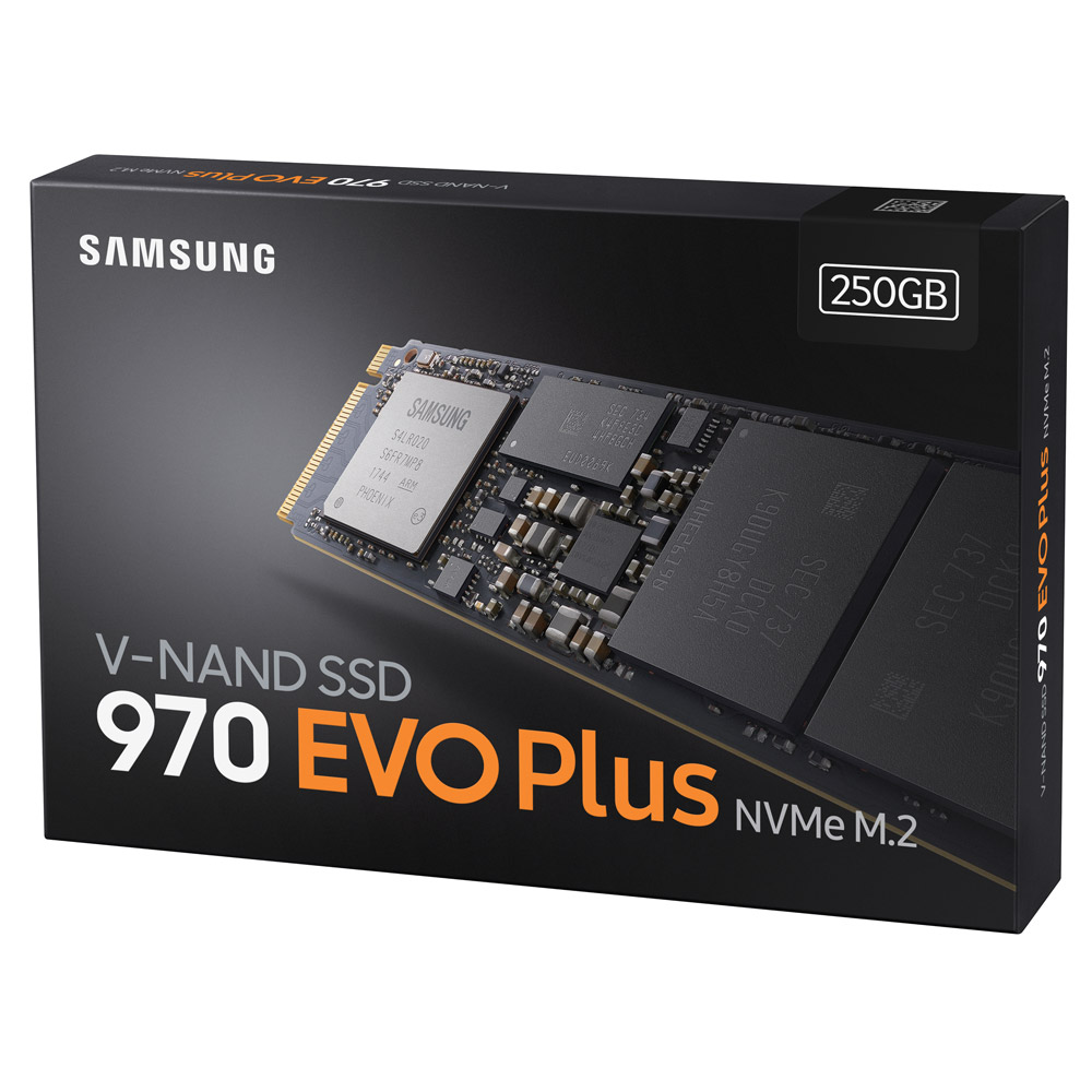 Samsung 970 EVO Plus MZ-V7S250BW M.2 2280 PCIe 3.0 x4 NVMe interne SSD 250 GB