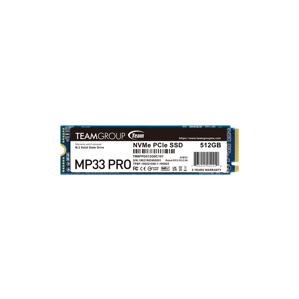 TeamGroup MP33 PRO NVMe SSD 512GB