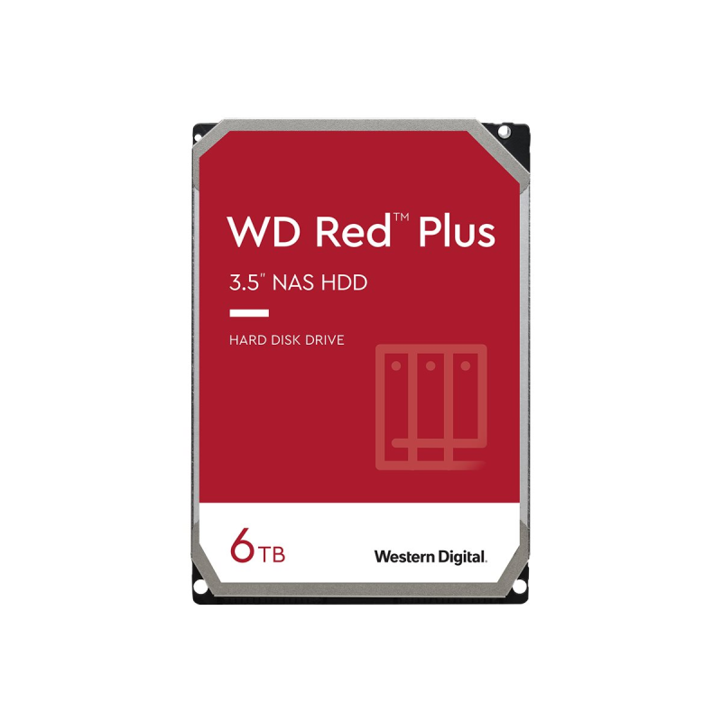 WD Red Plus WD60EFPX 6TB Festplatte