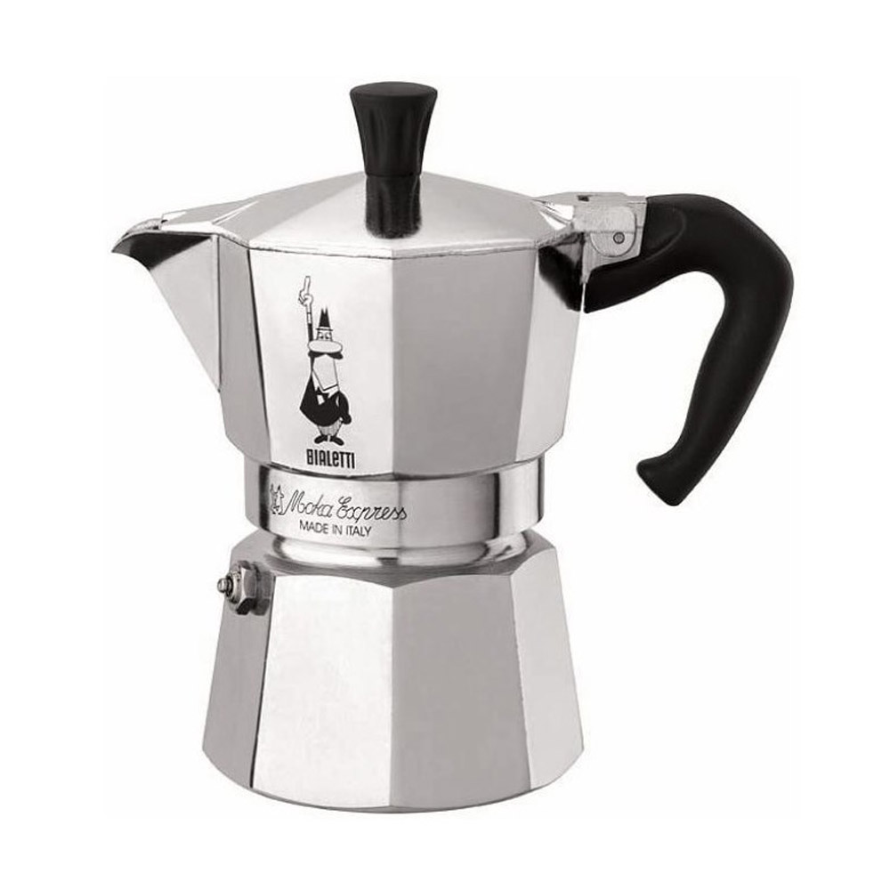 Bialetti Moka Express Espressokocher 3 Tassen silber