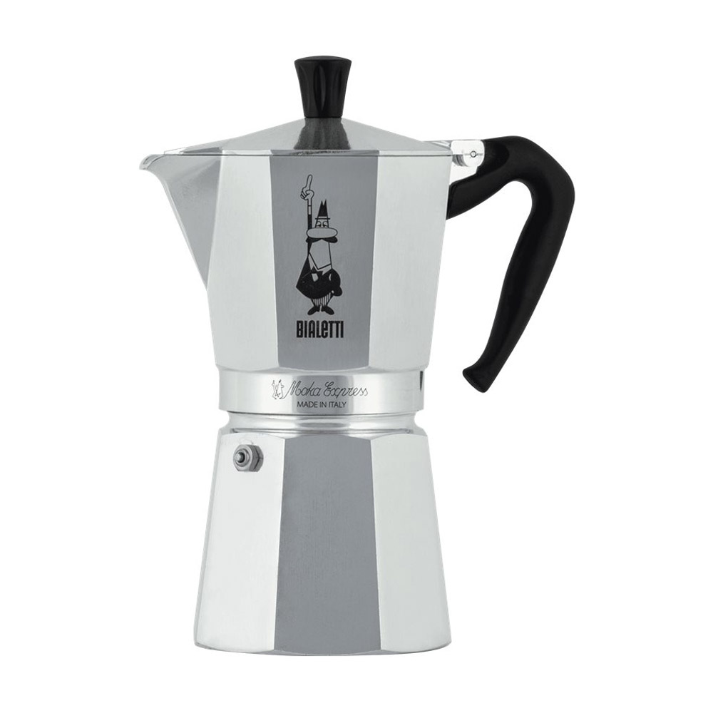 Bialetti Moka Express Espressokocher 12 Tassen silber
