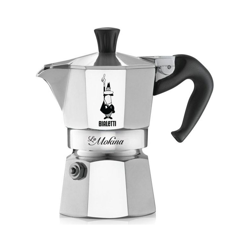 Bialetti Mokina 1/2 Tassen Kaffeebereiter schwarz