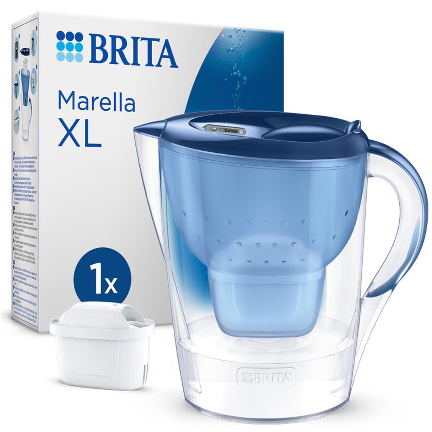 Brita Marella XL Wasserfilter + MAXTRA PRO All-in-1 blau