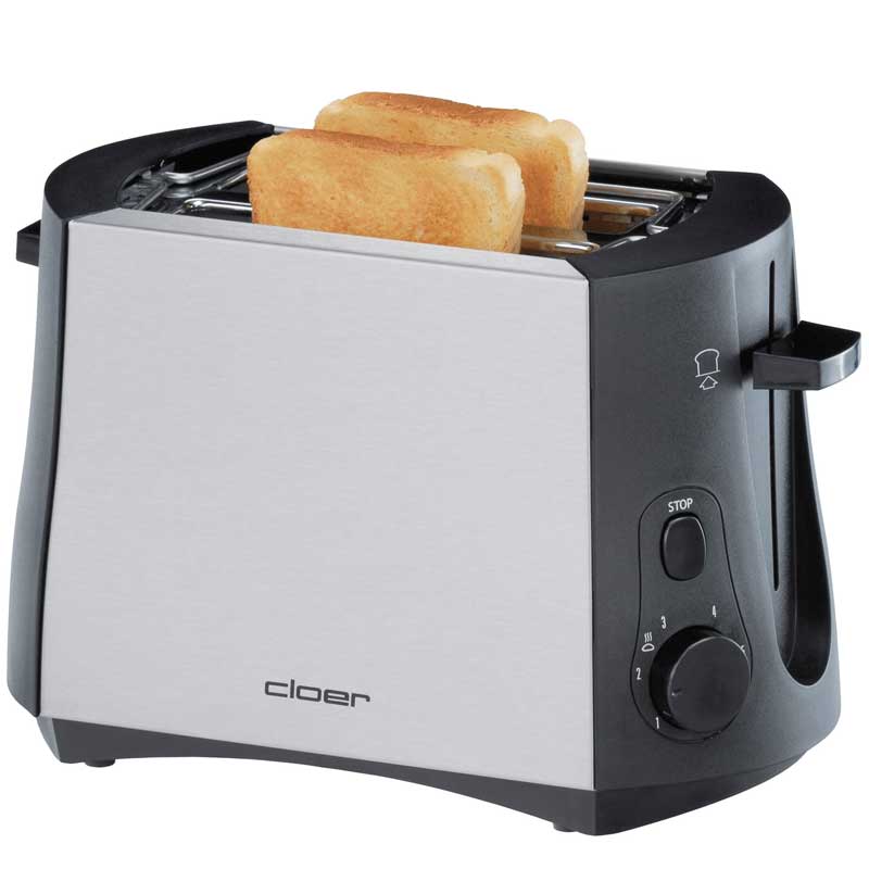 Cloer 3419 Toaster für 2 Toastscheiben schwarz