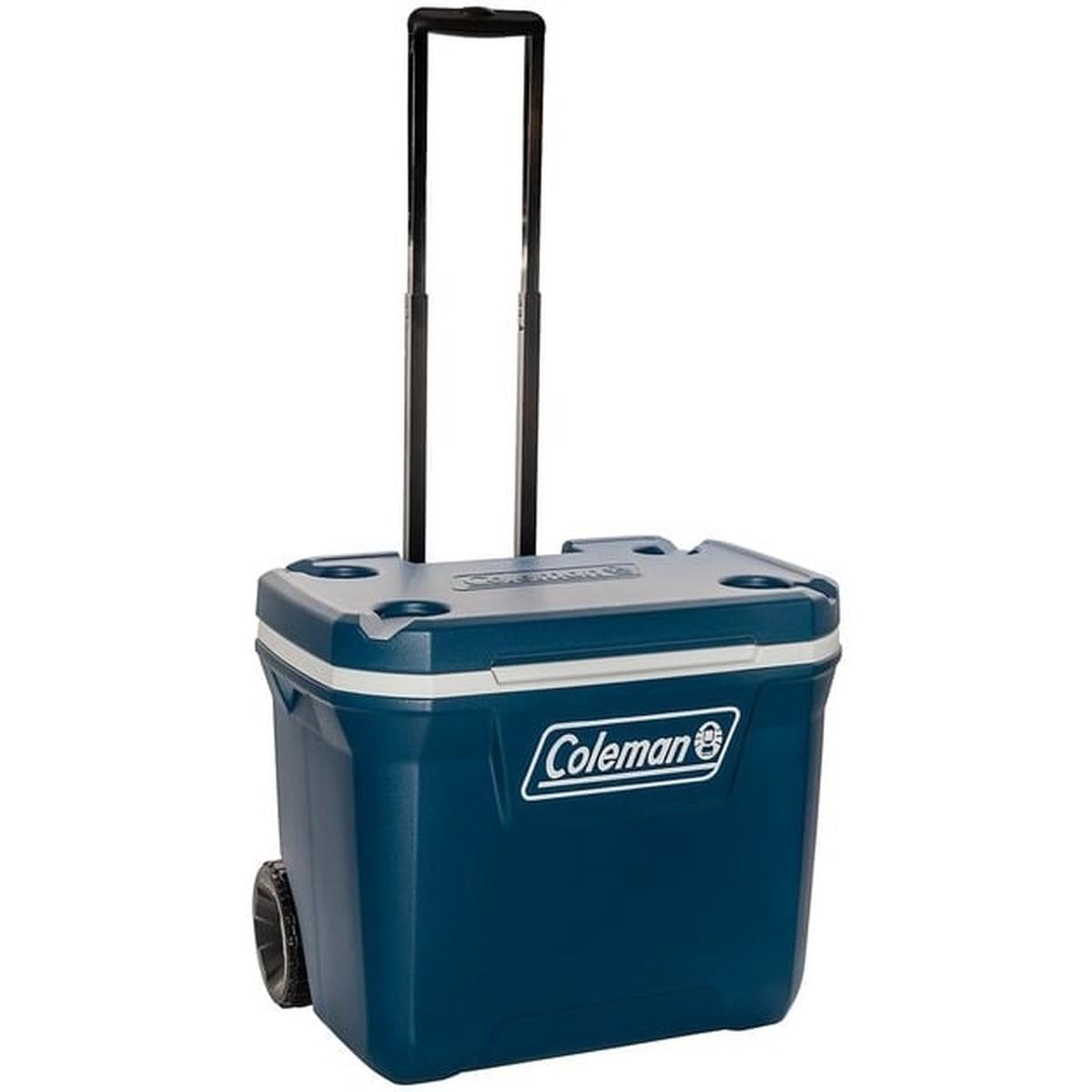 Coleman 50QT Xtreme Wheeled Kühlbox blau/weiß