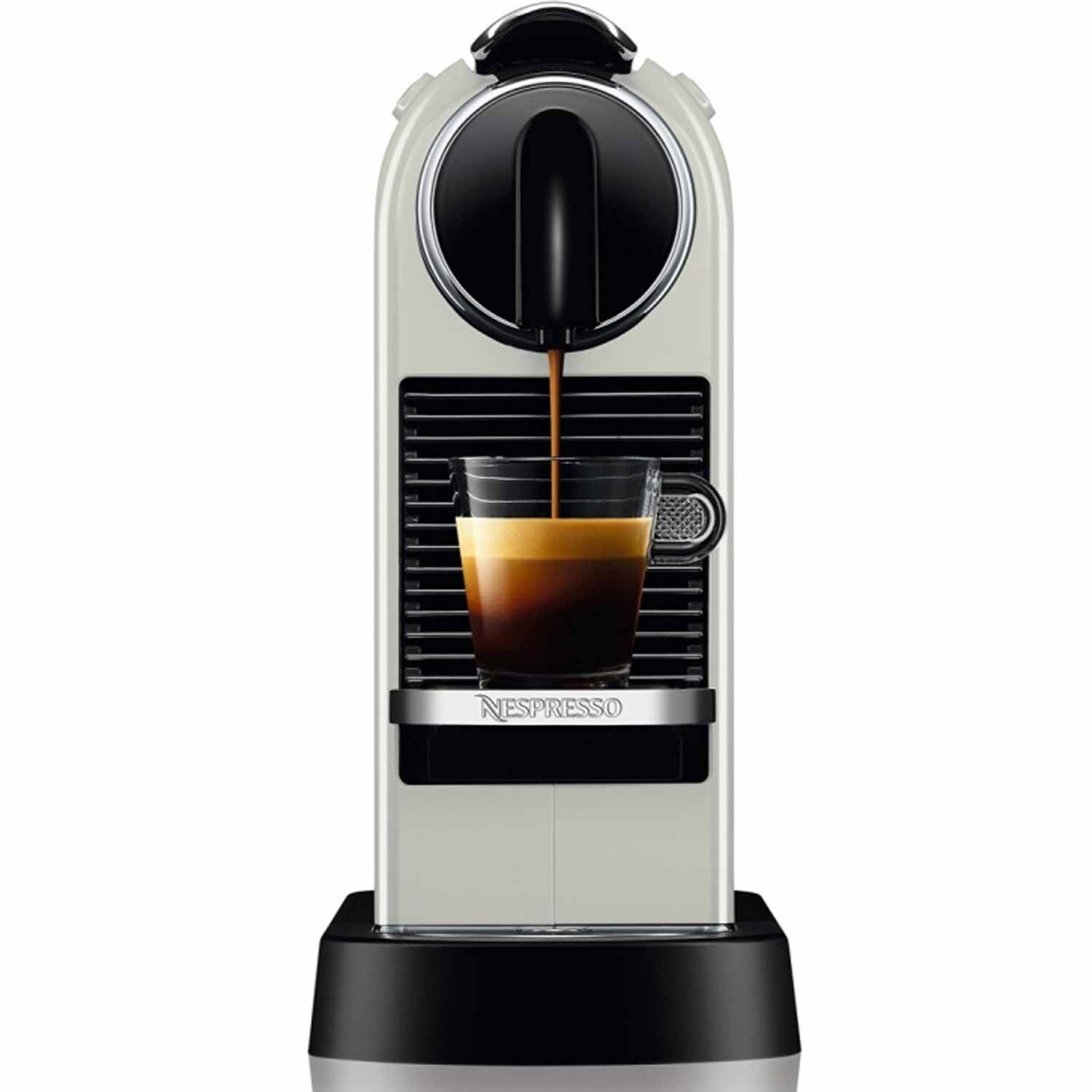 DeLonghi Nespresso EN167.W Citiz Kaffeekapselmaschine creme/weiß