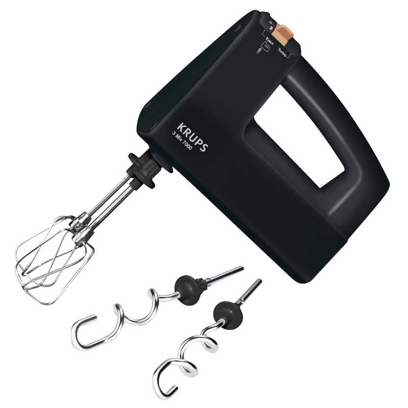 Krups F60858 3 MIX 7000 Handmixer 60 Jahre Edition schwarz