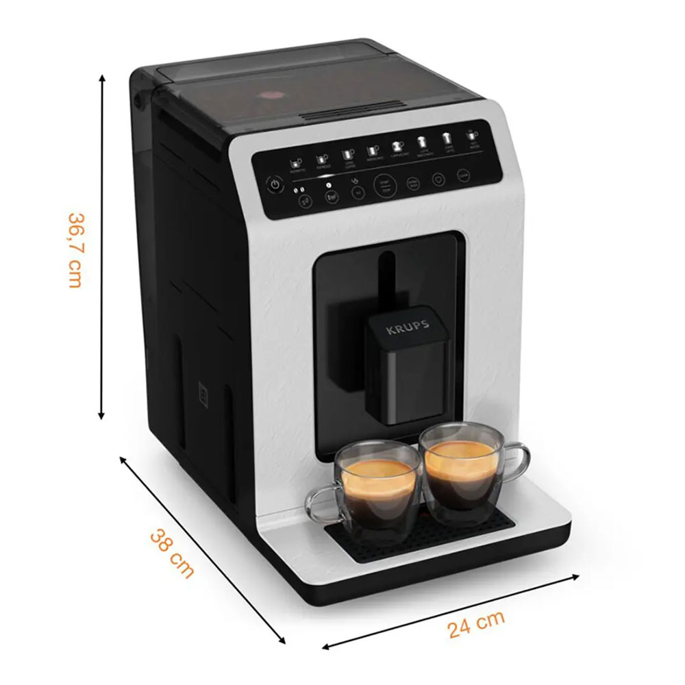 Krups Evidence EA897A10 ECOdesign Kaffeevollautomat weiß/schiefer