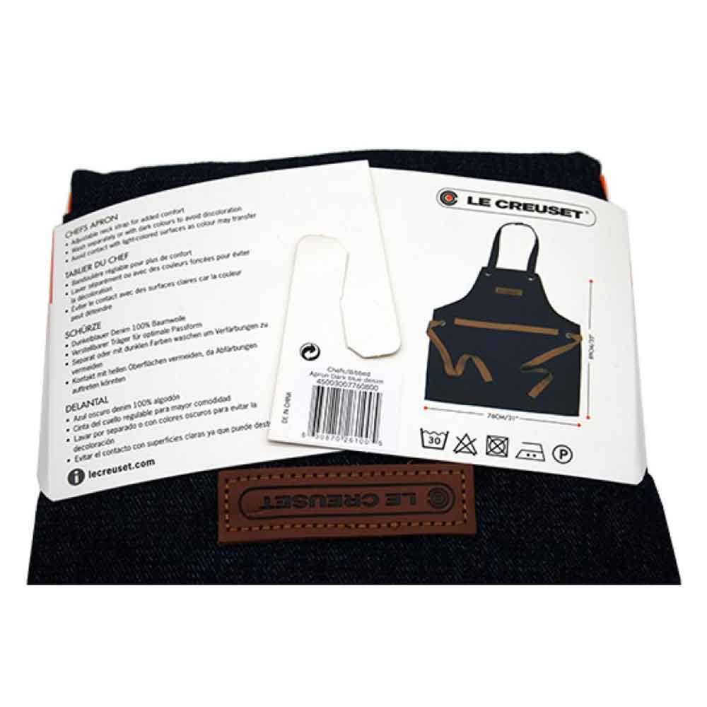 Le Creuset Küchenschürze 88 cm lang Dark Blue