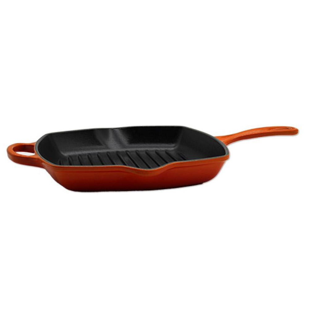 Le Creuset Signature Grillpfanne quadratisch 26 cm ofenrot