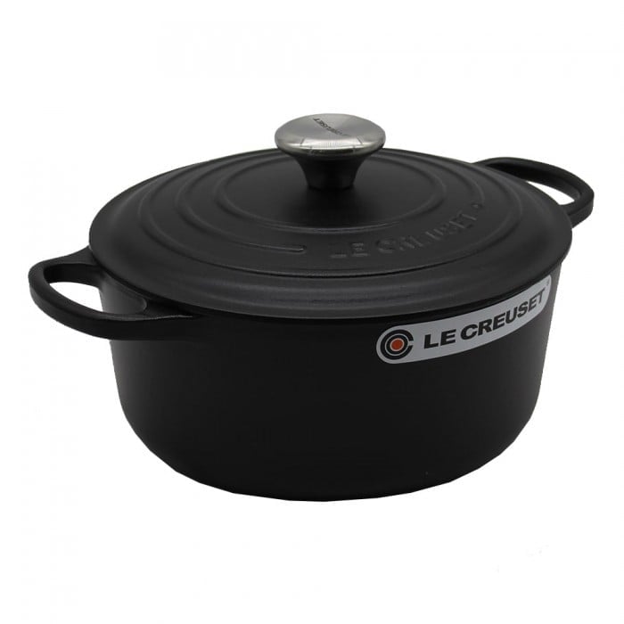 Le Creuset Signature Bräter 28 cm rund schwarz