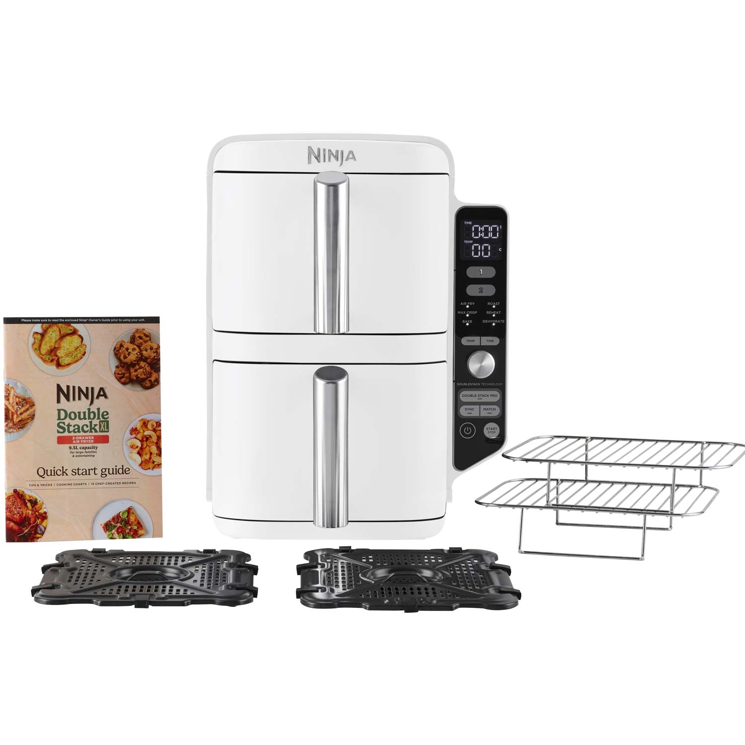 Ninja SL400EU Doppel-Heißluftfritteuse XL weiß (Gehäuse beschädigt)