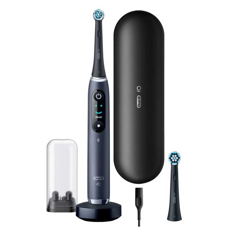 Oral-B iO Series 9N Elektrische Zahnbürste mit 2 Aufsteckbürsten black onyx