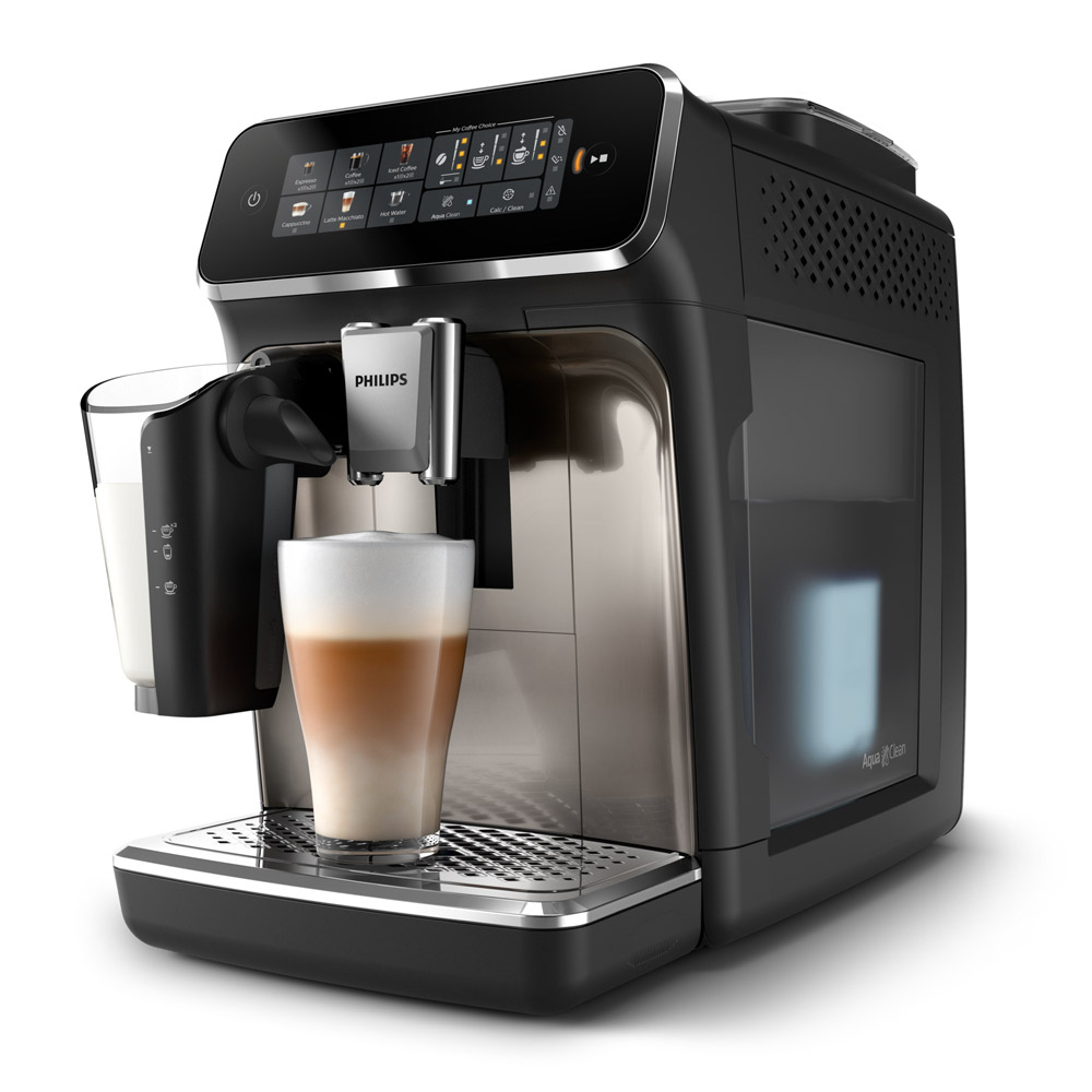 Philips EP3347/90 Serie 3300 LatteGo 5 Kaffeespezialitäten Kaffeevollautomat schwarz/verchromt