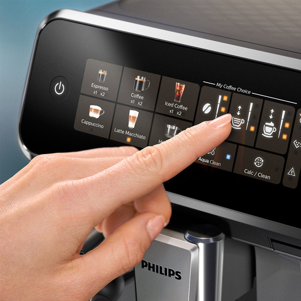 Philips EP3347/90 Serie 3300 LatteGo 5 Kaffeespezialitäten Kaffeevollautomat schwarz/verchromt