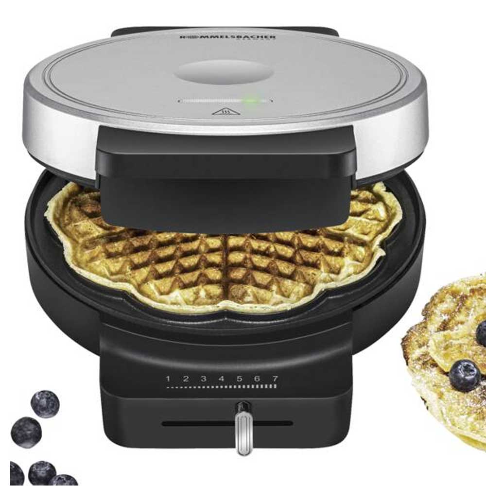 Rommelsbacher WA 850 Waffelautomat schwarz/silber