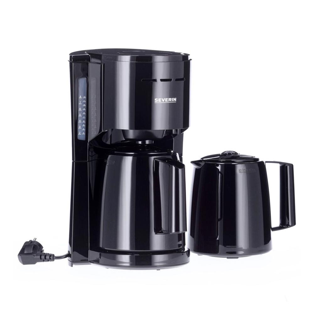 Severin KA 9307 Filterkaffeemaschine mit 2 Thermokannen schwarz