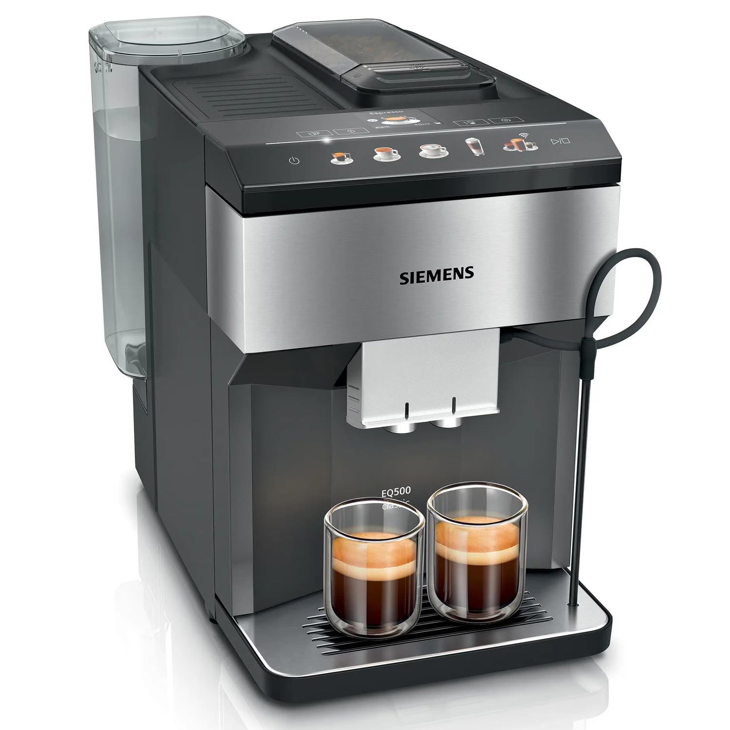 Siemens EQ500 classic TP516DX3 Kaffeevollautomat edelstahl/klavierlack schwarz