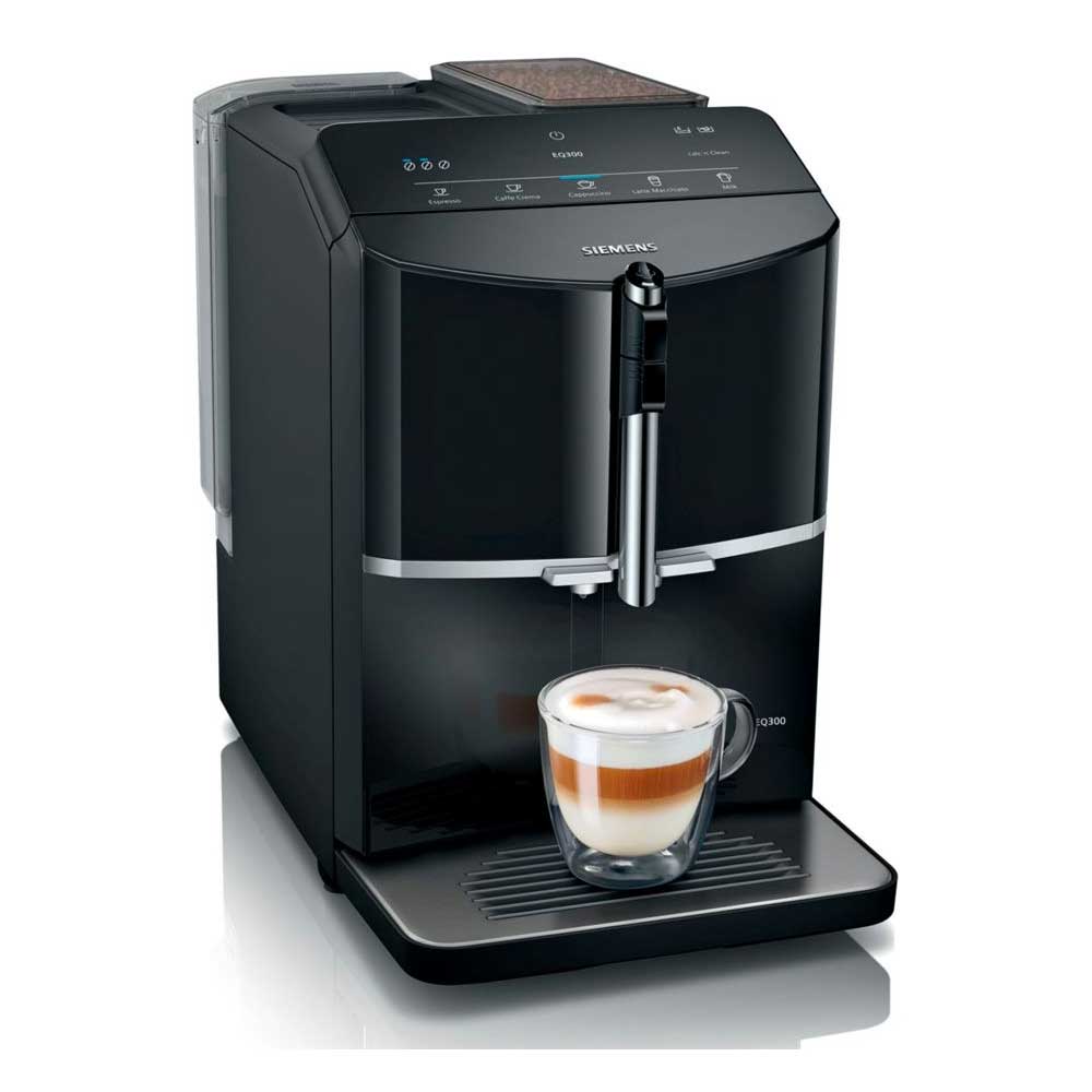 Siemens TF301E19 EQ300 Kaffeevollautomat piano black
