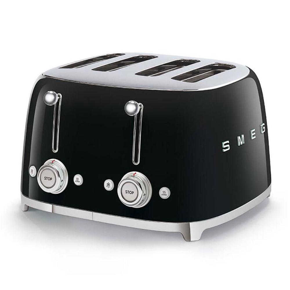 SMEG TSF03BLEU 2-Schlitz Toaster schwarz