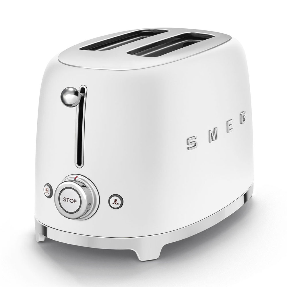 SMEG TSF01WHMEU 2-Schlitz Toaster mattweiß