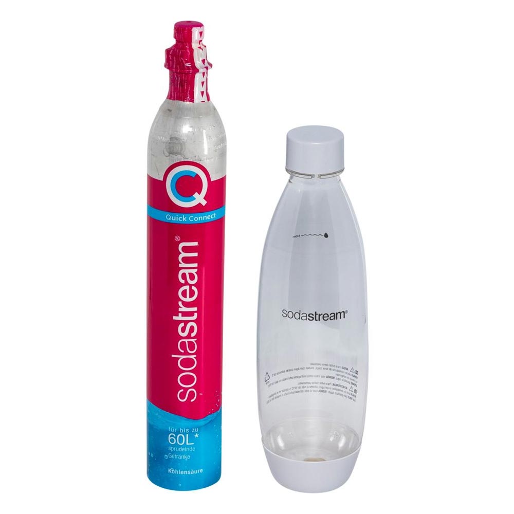 SodaStream Wassersprudler Art mit CO2-Zylinder und 1x 1L Kunststoff-Flasche weiß (2.Wahl)