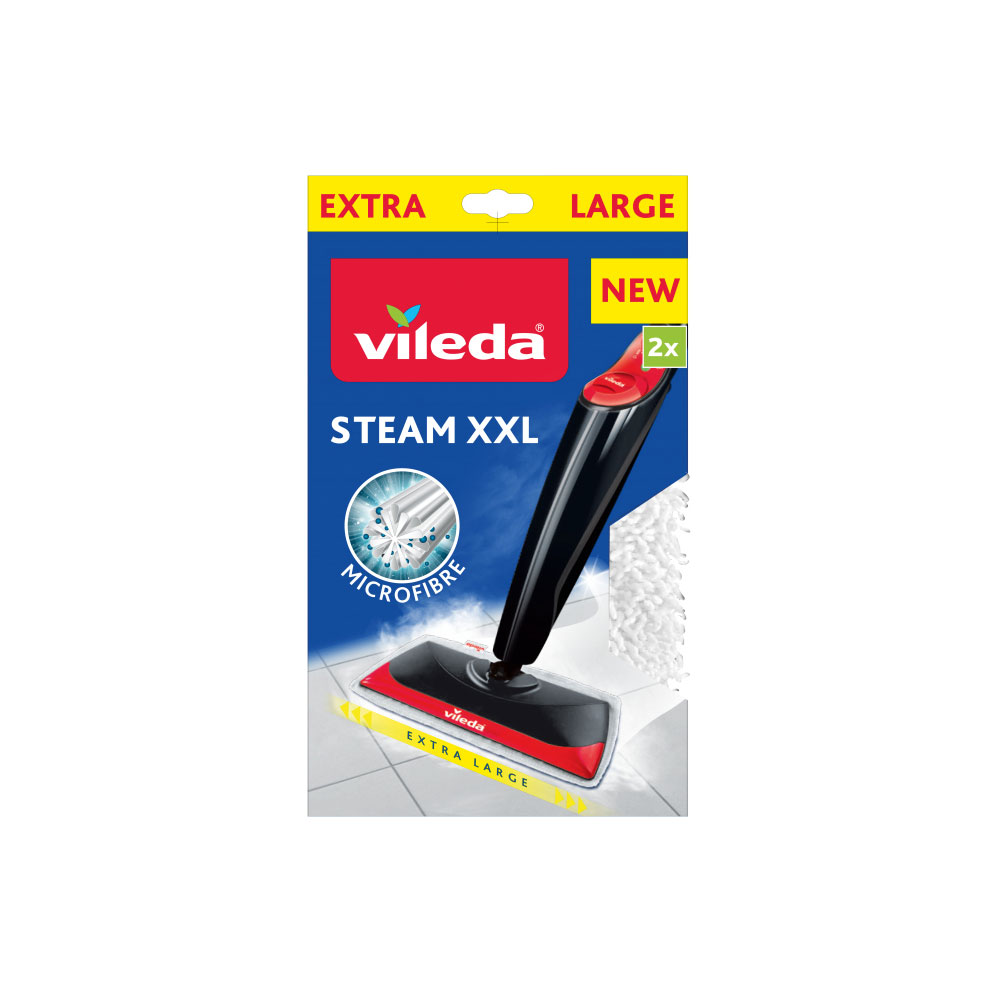 Vileda Steam XXL Mikrofaser-Pads 2er-Pack weiß
