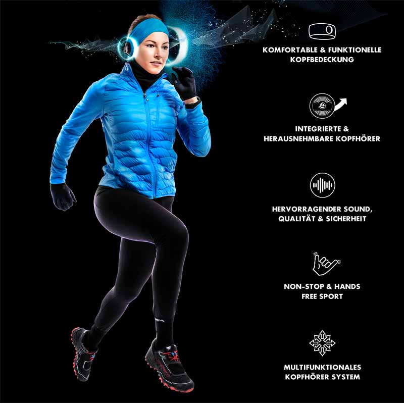 Earebel Sport Impulse Headband Onesize forrest green