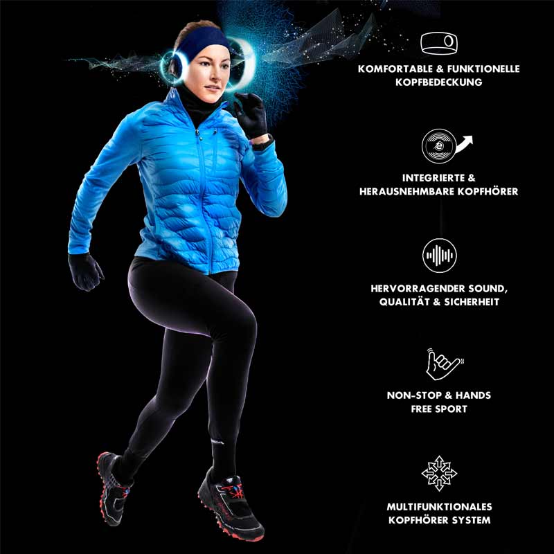 Earebel Sport Impulse Headband Onesize dark navy