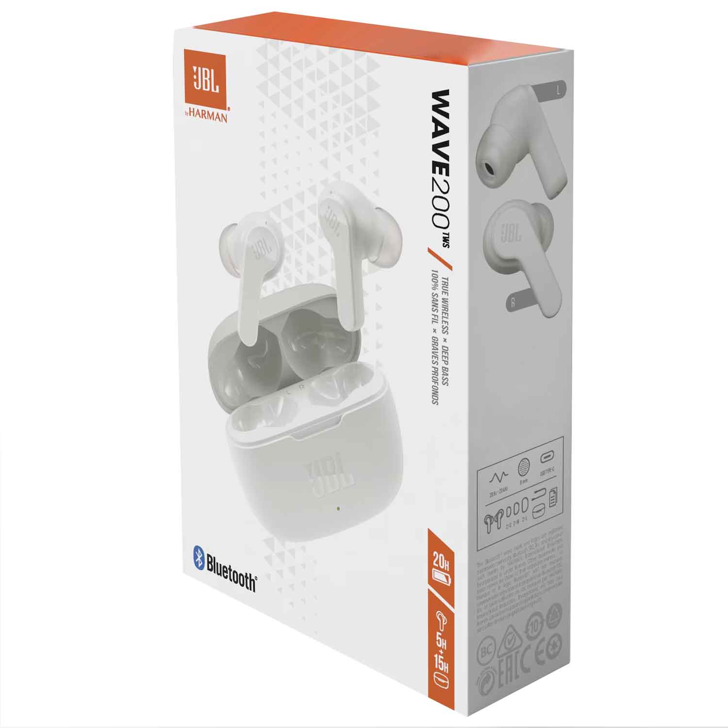 JBL Wave 200 TWS In-Ear-Kopfhörer weiß