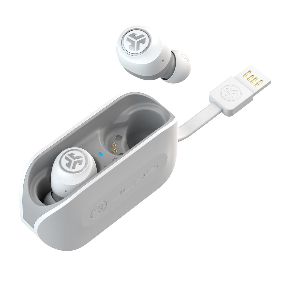 JLab Go Air True-Wireless Earbuds white