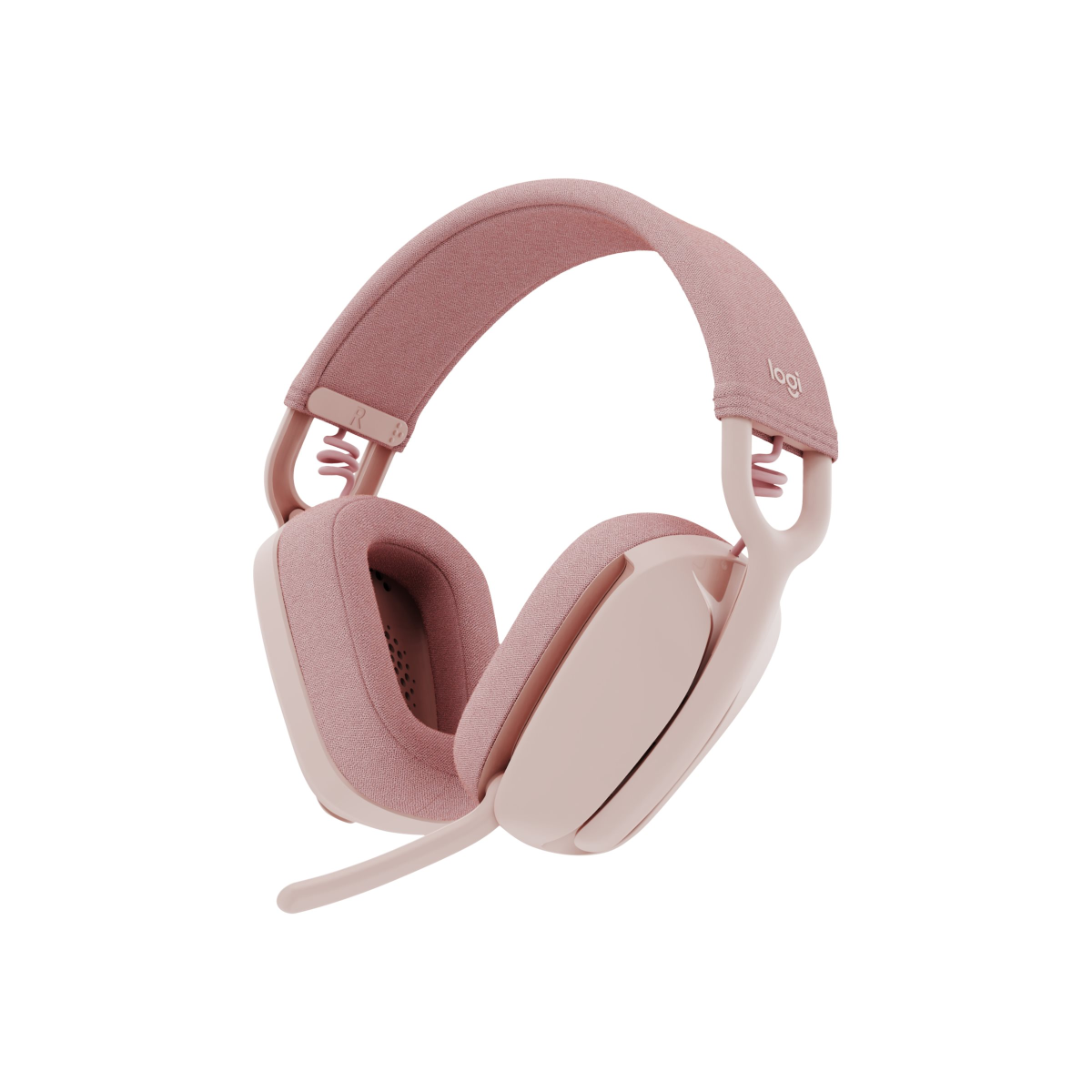 Logitech Zone Vibe 100 leichte kabellose Over-Ear-Kopfhörer rosa