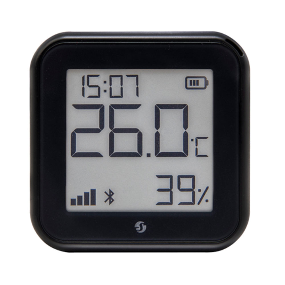 Shelly H&T Gen 3 Schwarz Wi-Fi und Bluetooth Temperatur & Luftfeuchtigkeitssensor