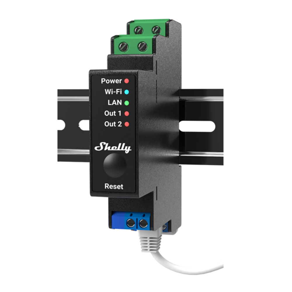 Shelly Pro 2PM Smart-Relais-Schalter