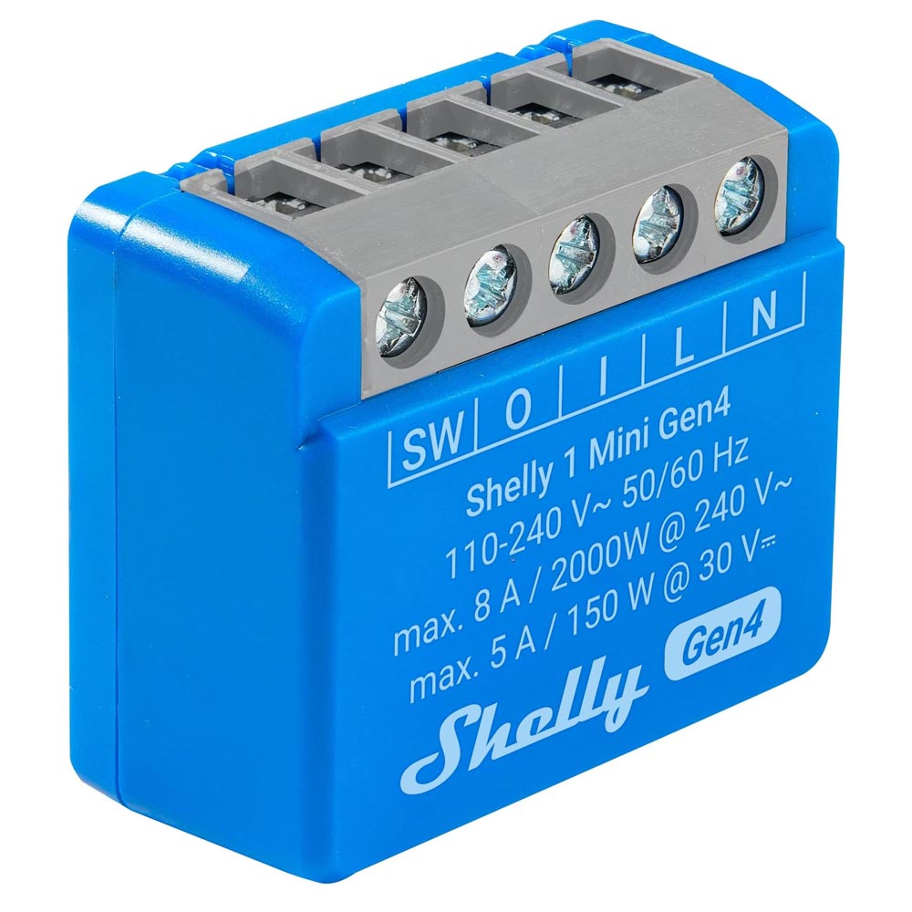 Shelly 1 Mini Gen4 WLAN-Relaisschalter