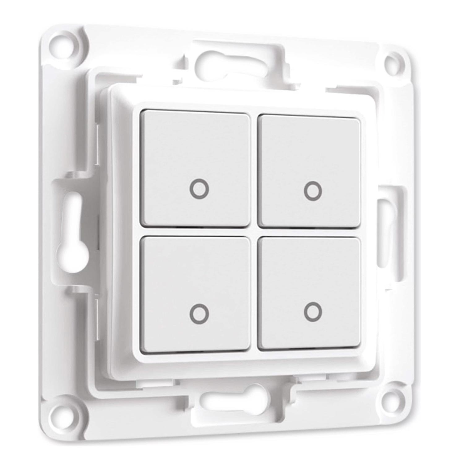 Shelly Home Accessories Wandschalter 4 Tasten 8x8cm