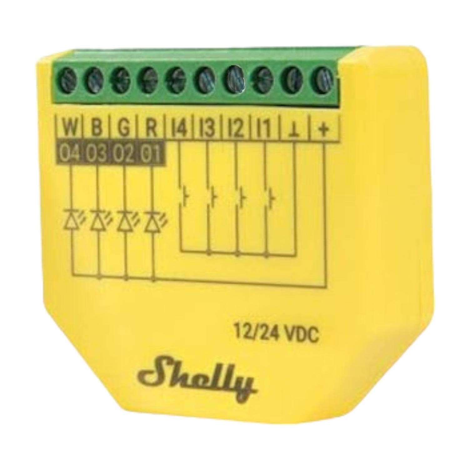 Shelly Plus RGBW PM WLAN Controller für LED-Streifen