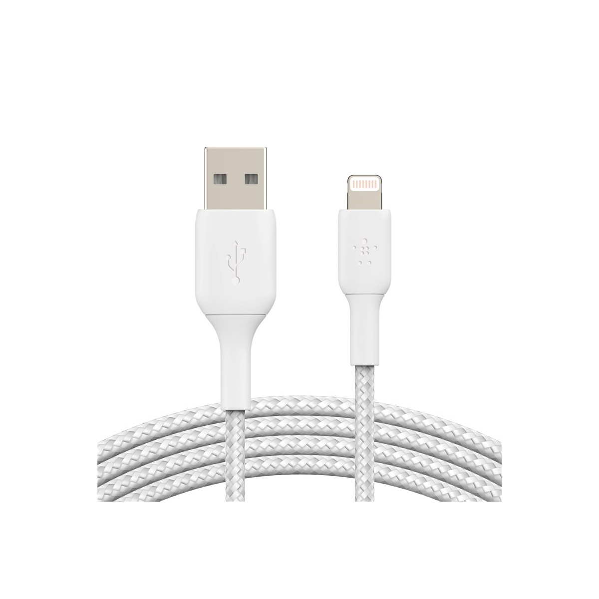 Belkin BOOST CHARGE Lightning/USB-A-Kabel Geflochten 1m weiß