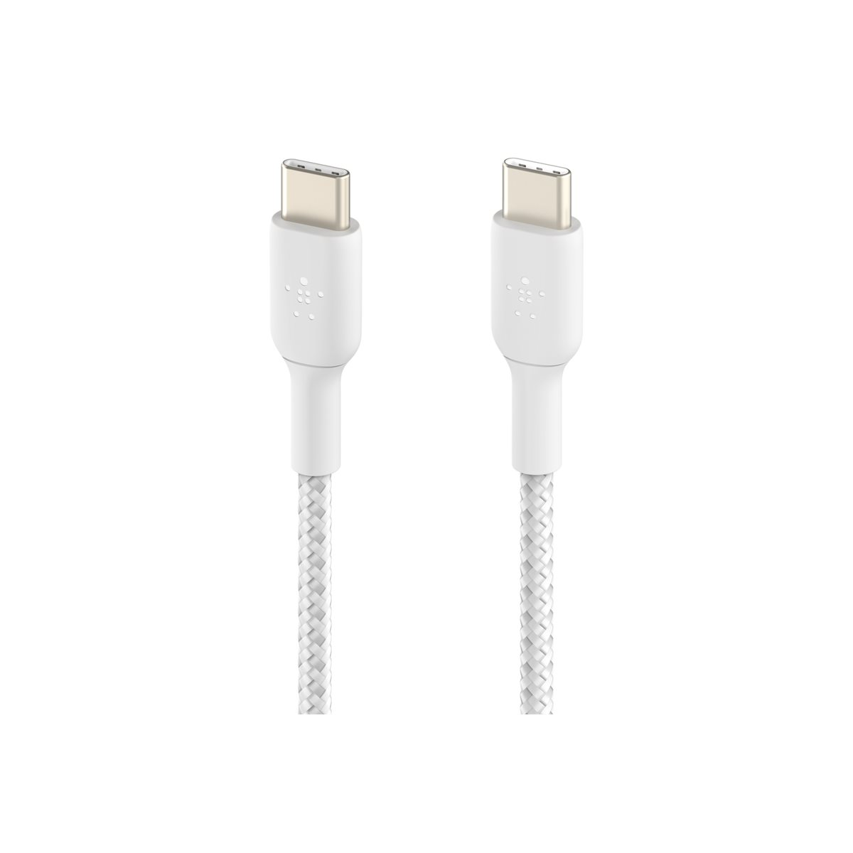 Belkin BoostCharge 2m geflochtenes USB-C/USB-C Kabel weiß