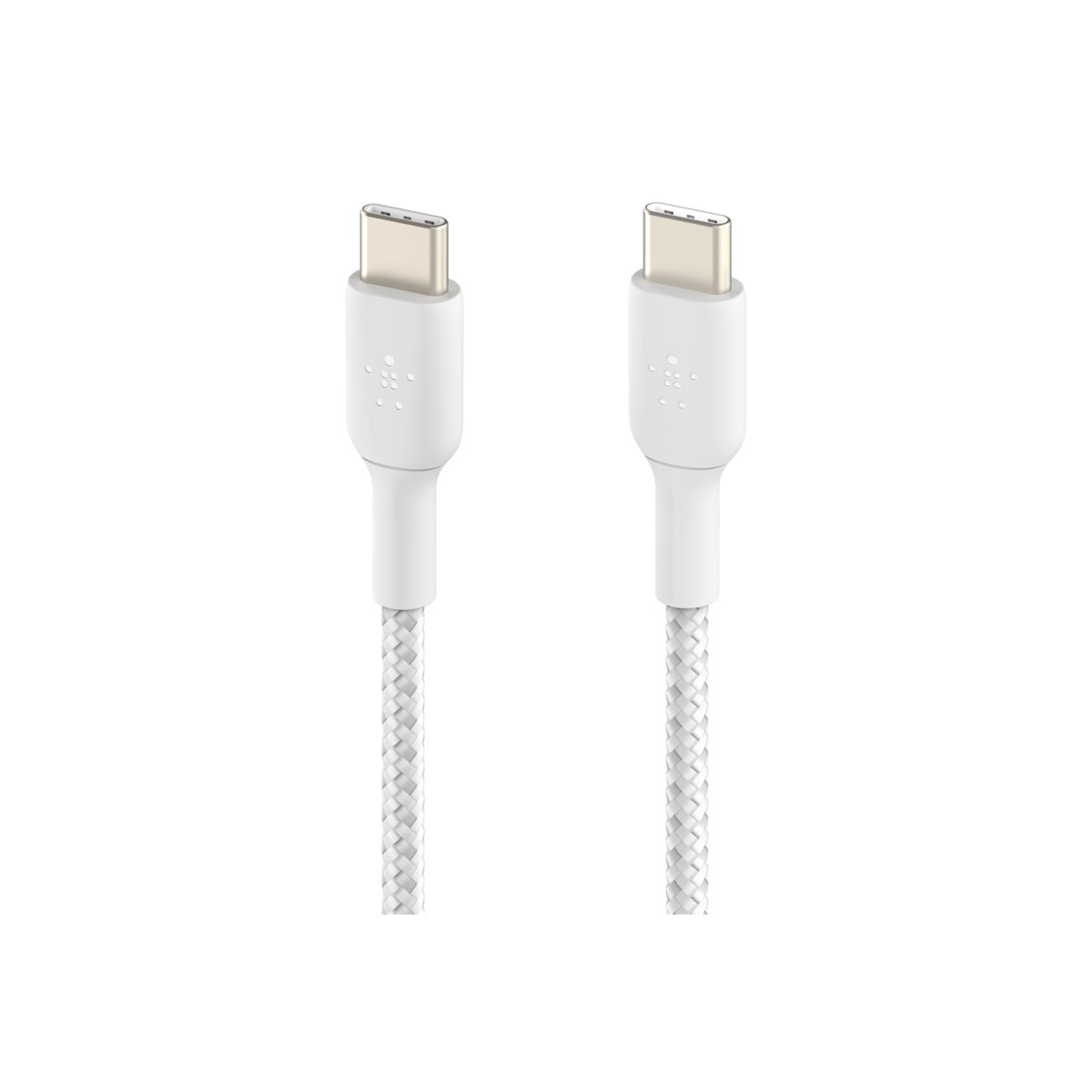 Belkin BoostCharge geflochtenes USB-C/USB-C-Ladekabel 2m 2er-Pack weiß