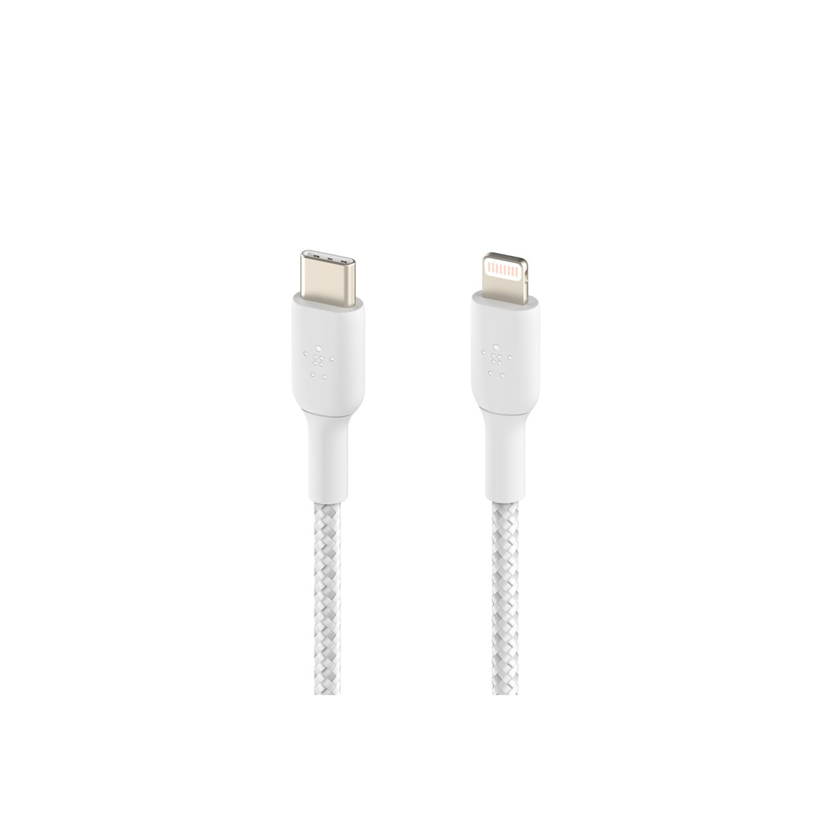 Belkin geflochtenes USB-C/Lightning-Kabel 1m weiß