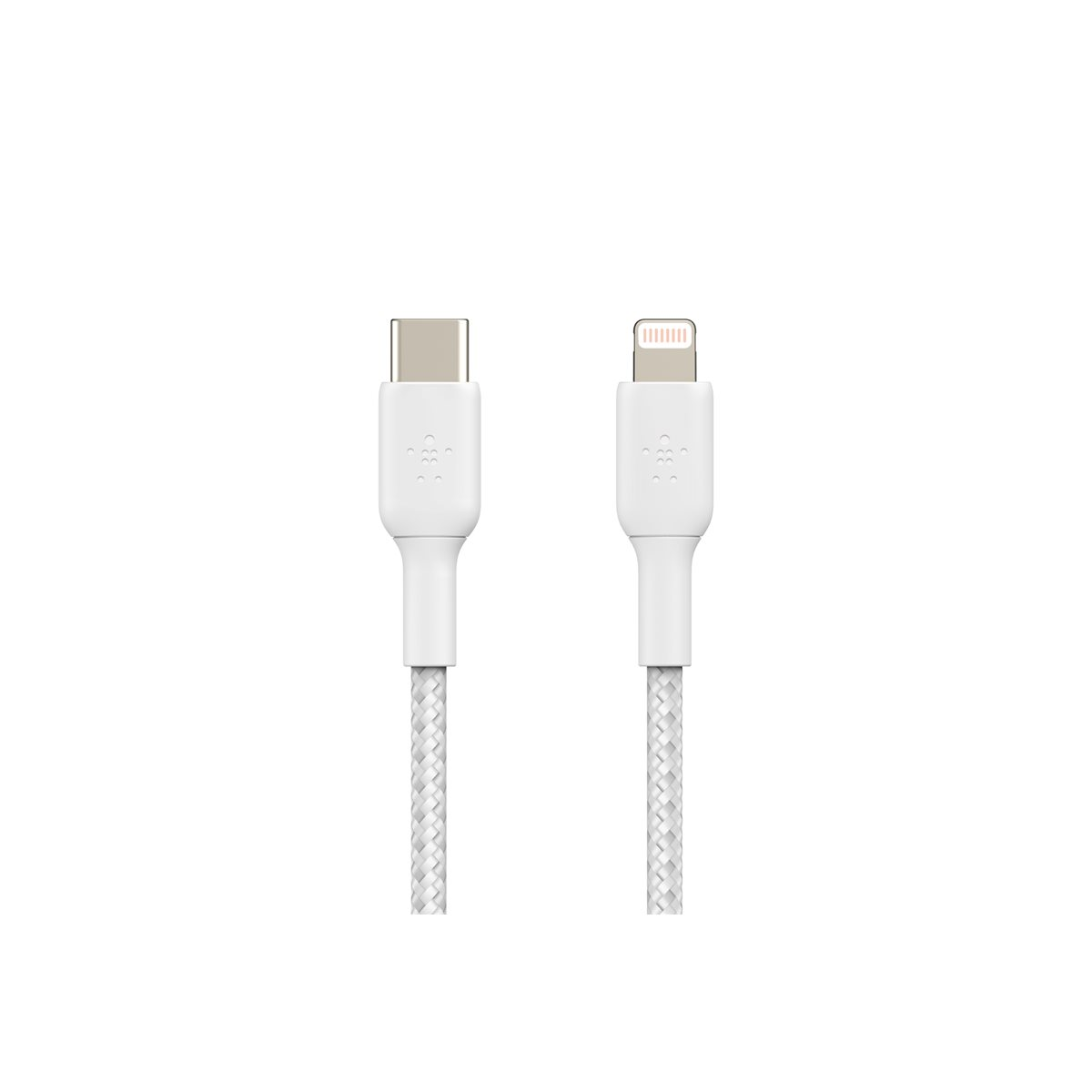 Belkin geflochtenes USB-C/Lightning-Kabel 1m weiß
